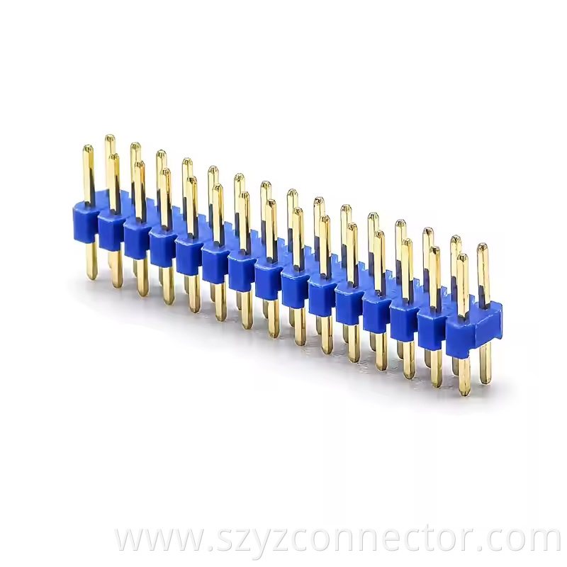 2.0mm Pitch Pin Header Dual Row Straight SQ0.5mm H1.01.52.0mm 21P-240P Blue (1)